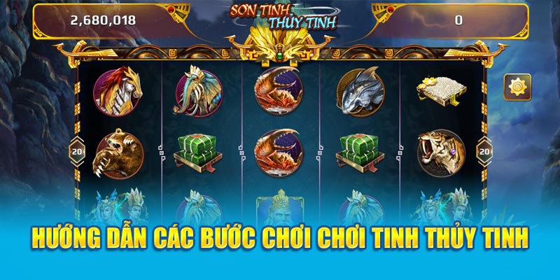 Hướng dẫn các bước chơi quay hũ sơn tinh thủy tinh KUBET cơ bản