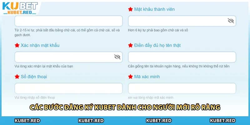 Các bước đăng ký KUBET dành cho người mới rõ ràng