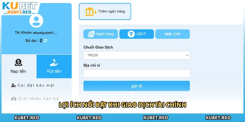 Lợi ích nổi bật khi giao dịch tài chính